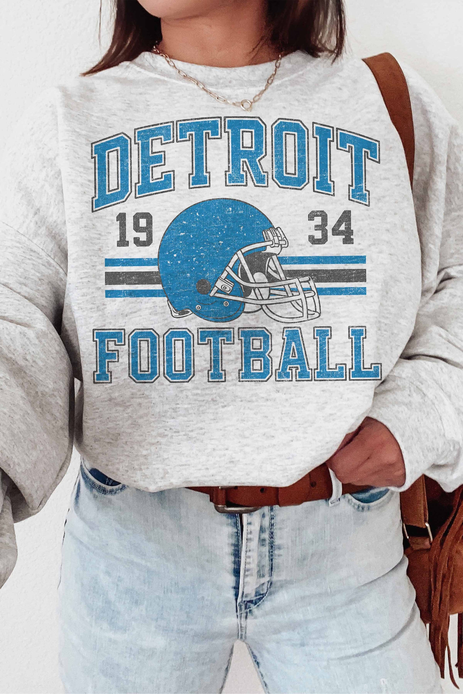 Felpa oversize Detroit Football