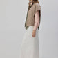 Gilet trapuntato imbottito color visone da donna