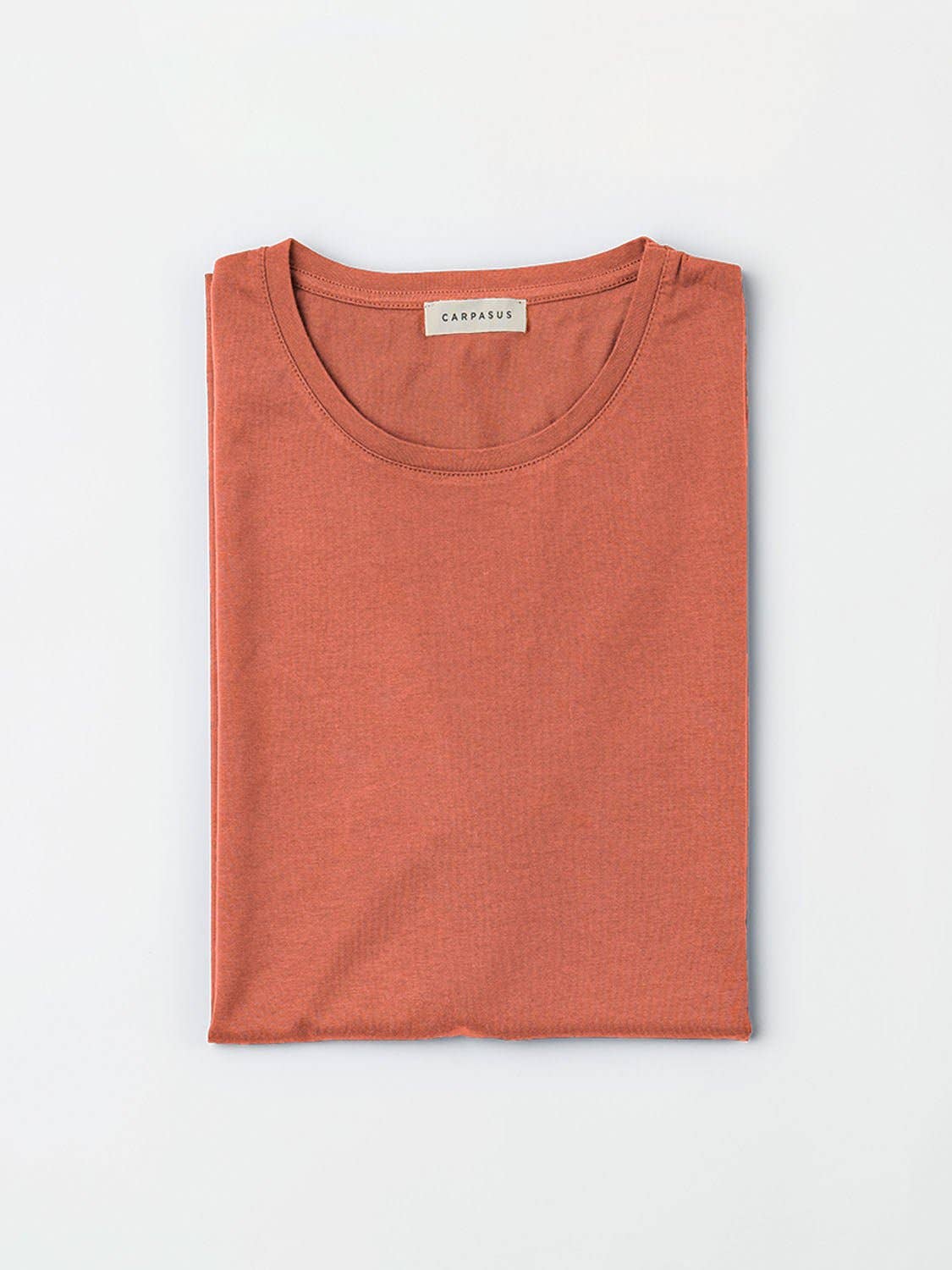 T-shirt Gandria color ruggine in cotone biologico