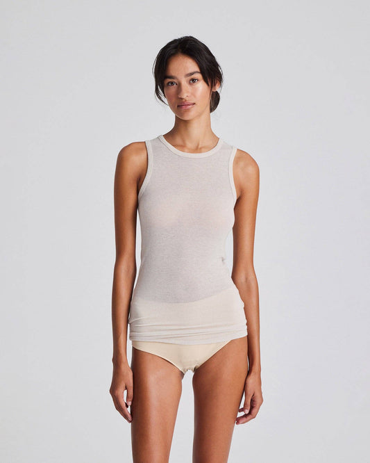 Top in lana Alberte grigio mattino