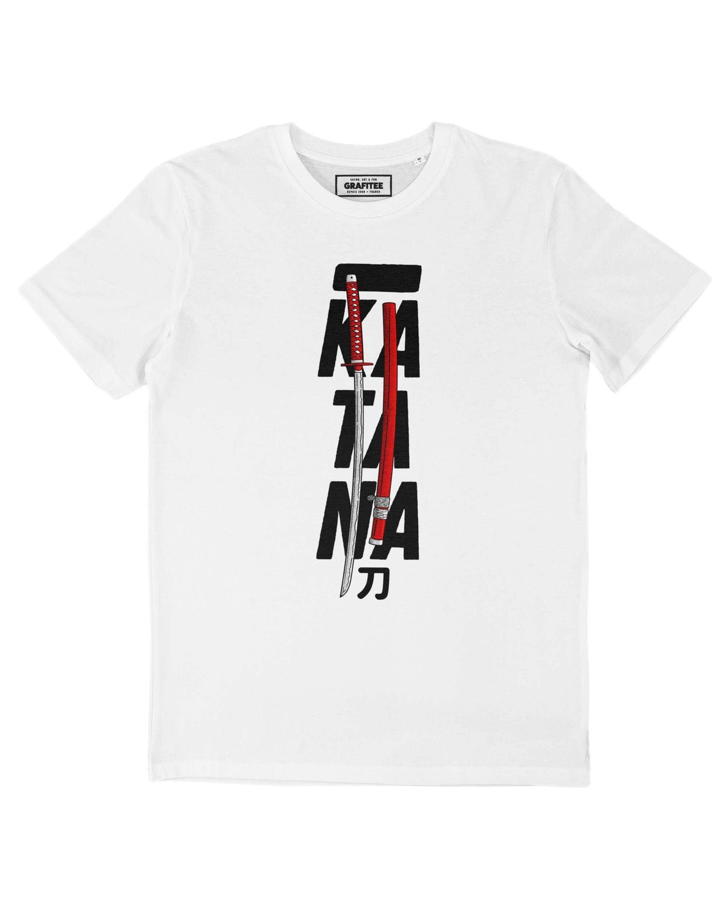 T-shirt Katana con stampa spada giapponese
