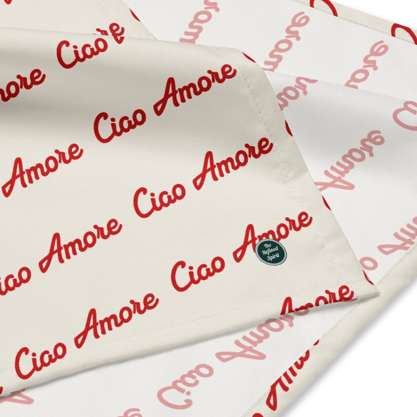 Sciarpa leggera multifunzione con stampa “Ciao Amore”