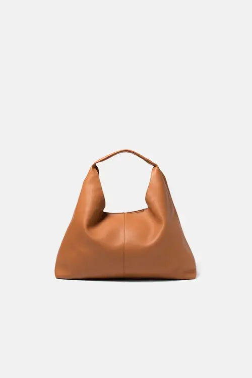 Borsa a spalla minimal in ecopelle