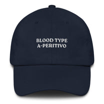 Cappellino da baseball "Blood Type A-Peritivo" ricamato