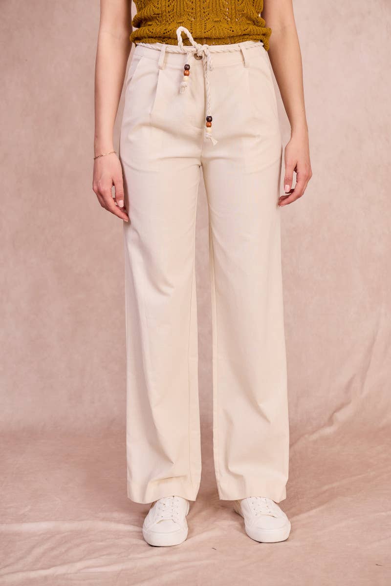 Pantaloni fluidi in cotone con coulisse Pouchka