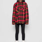 Giacca con cappuccio a quadri tartan Mita