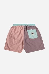 Costume da bagno color block Q-Nova® malva