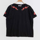 T-shirt Tara in cotone con ricamo floreale