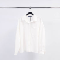 Camicia oversize con schiena plissettata
