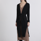 Cappotto lungo morbido con cintura