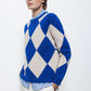 Maglione in maglia con motivo geometrico