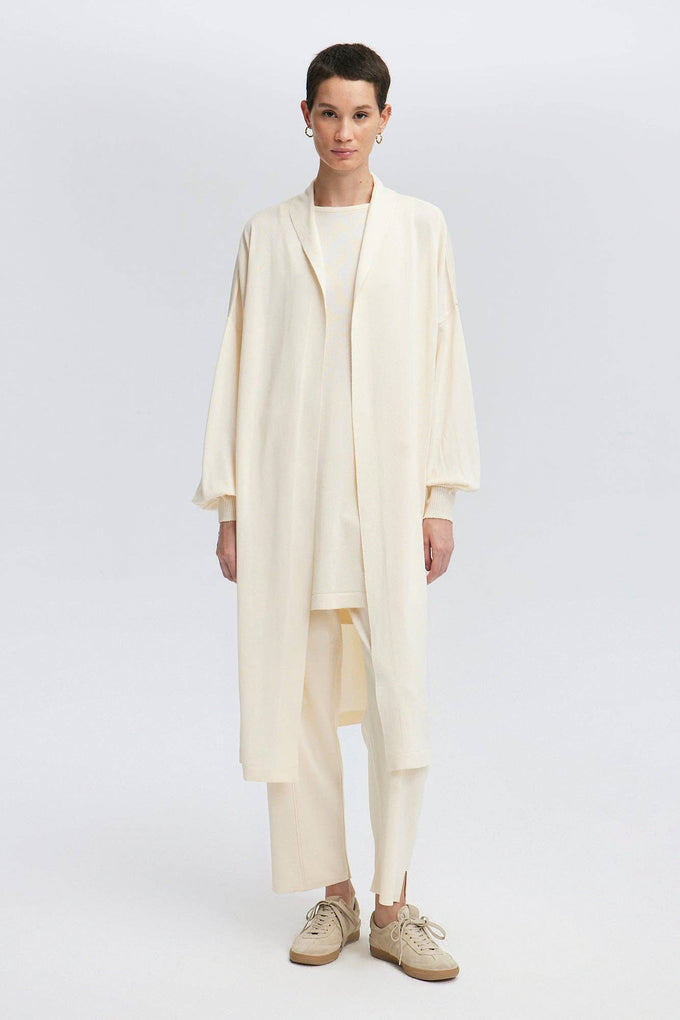 Set in maglia tre pezzi crema
