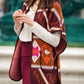 Mantella jacquard etnica oversize
