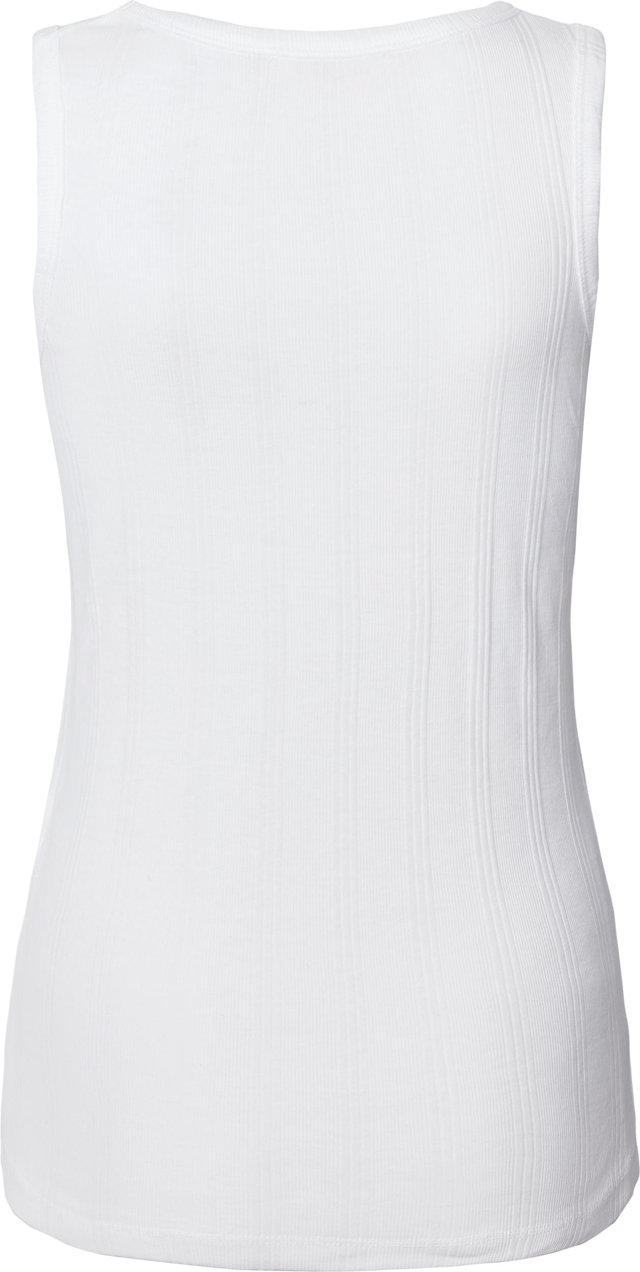 Top a costine in cotone biologico Alberte bianco