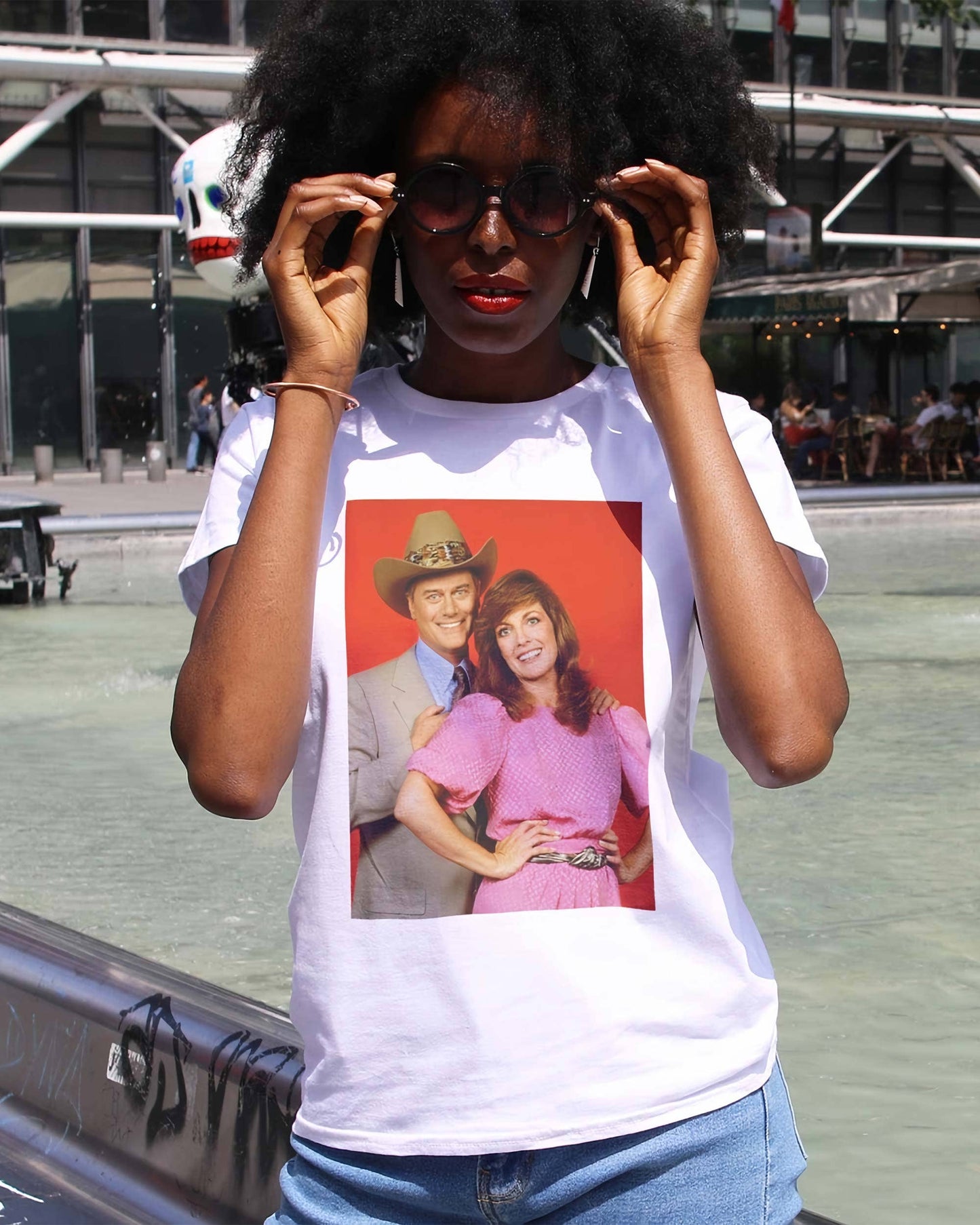 T-shirt grafica Dallas in cotone biologico