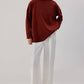 Maglione basic a collo alto in maglia