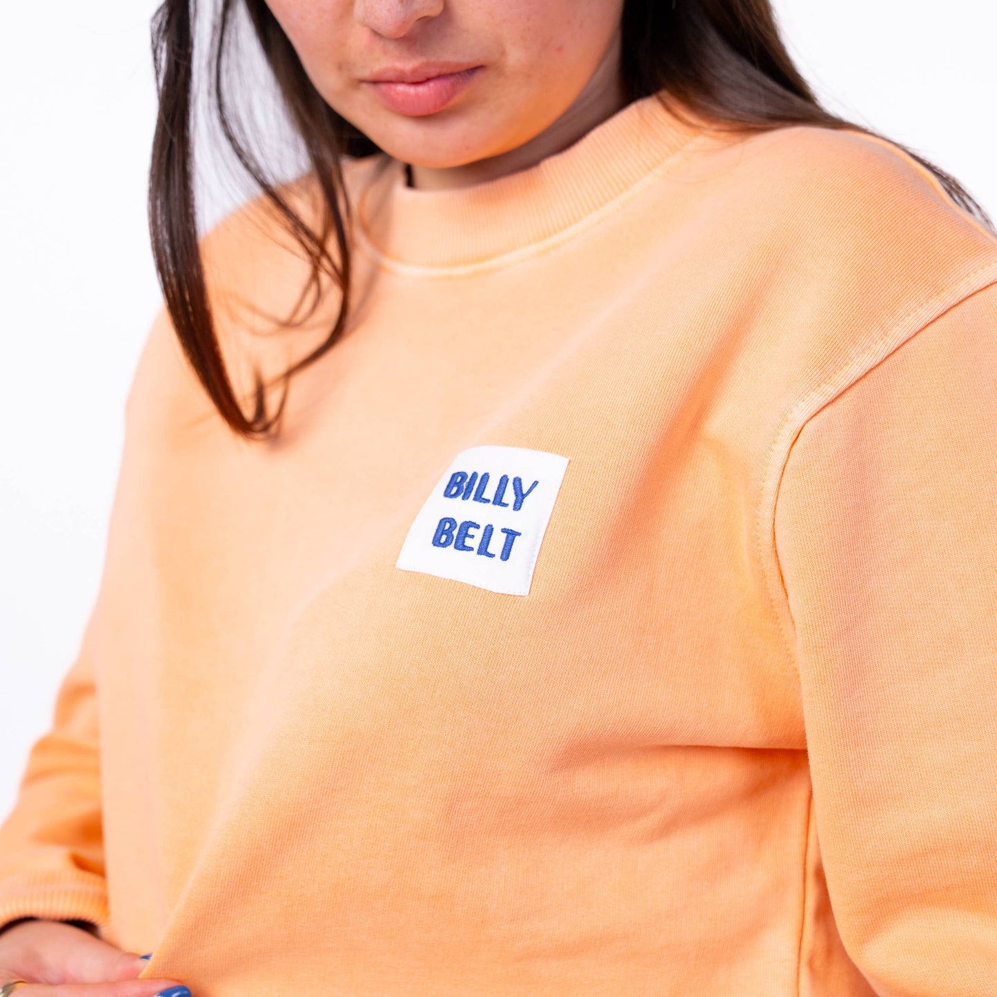 Felpa unisex arancione in cotone biologico