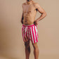 Costume da bagno Beach Club SEAQUAL® a righe fucsia