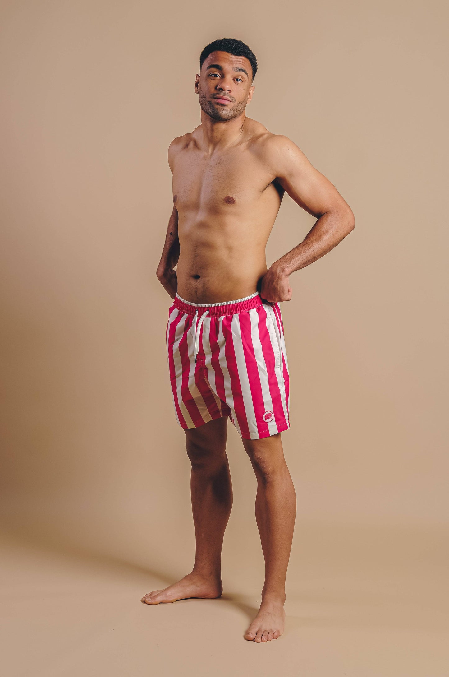 Costume da bagno Beach Club SEAQUAL® a righe fucsia
