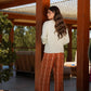 Pantaloni Tie-Dye in Viscosa a Gamba Ampia