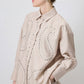 Camicia lunga in cotone con borchie