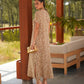 Abito midi in maglia melange