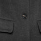 Cappotto lungo minimal con colletto classico