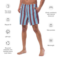 Costume da bagno corto Riviera Ruby a righe