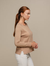 Maglione in maglia lurex da donna