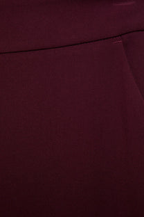 Pantaloni palazzo a gamba larga con zip laterale