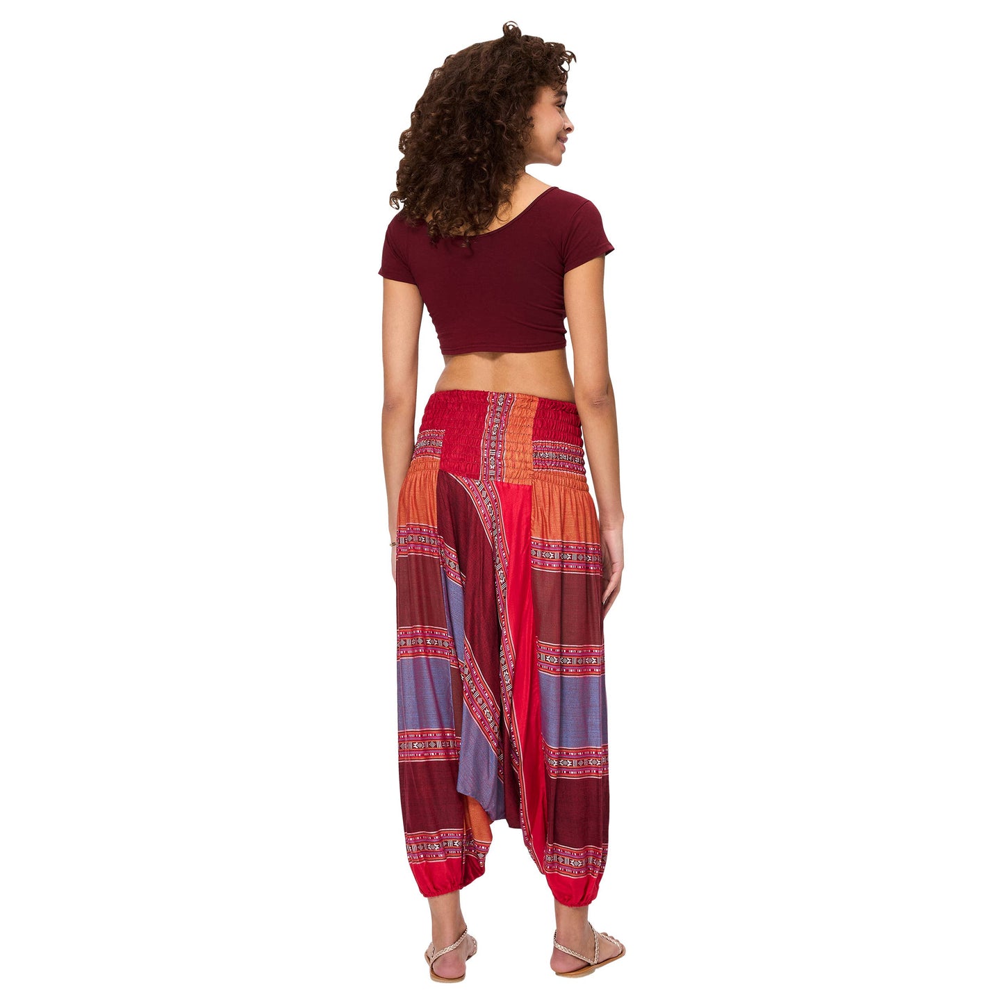 Pantaloni harem estivi sarouel 3 in 1 boho
