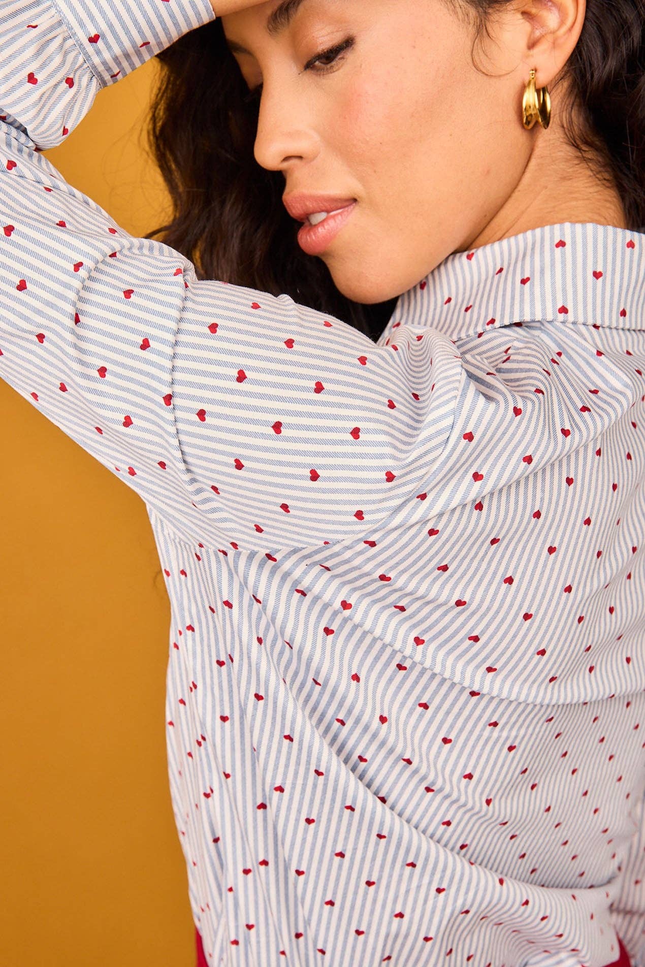 Camicia Neve a righe blu