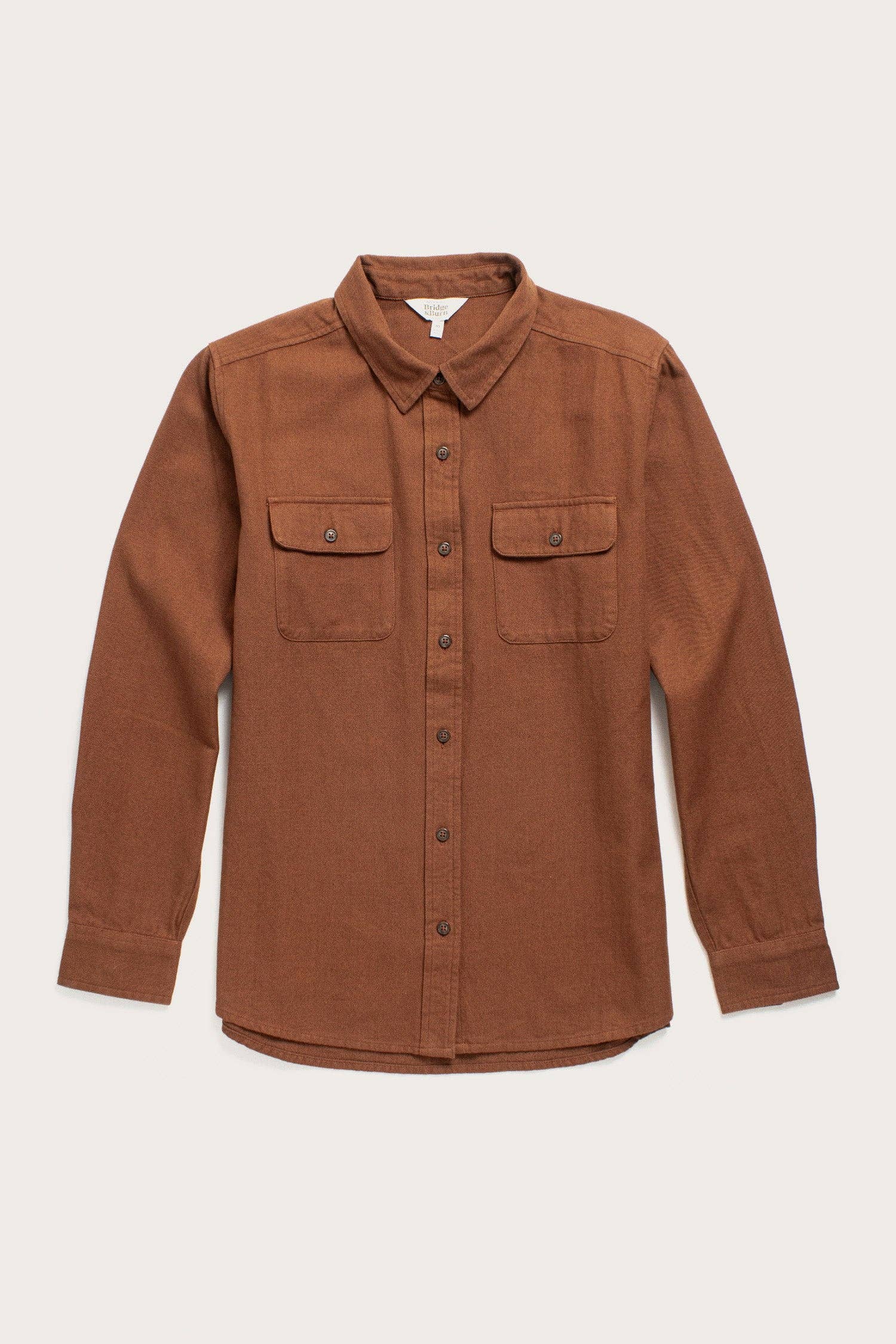Camicia overshirt Lenon melange terracotta