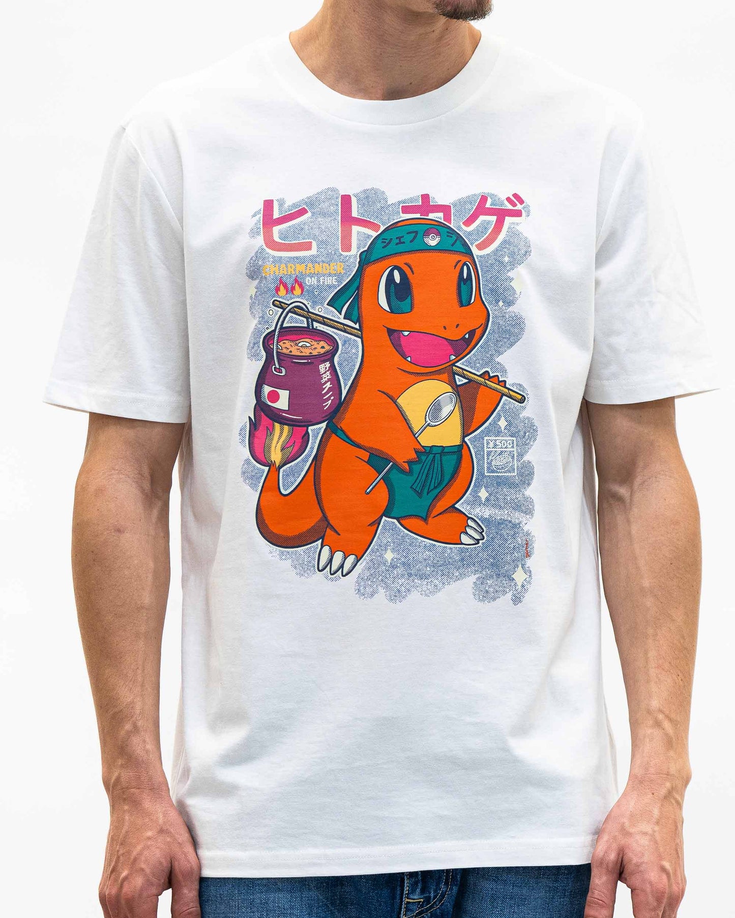 T-shirt Salamèche con grafica food Pokémon