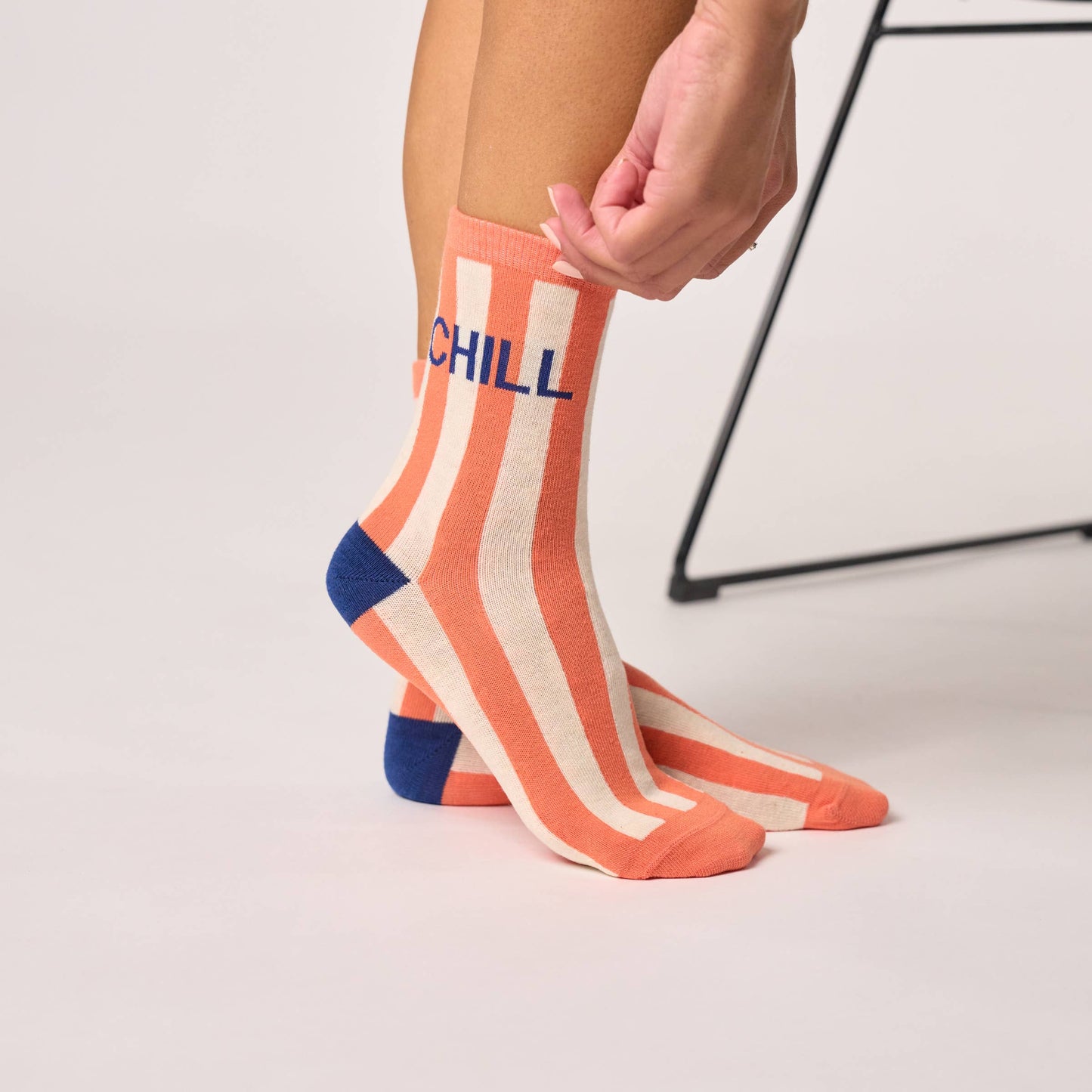 Calzini a righe in cotone pettinato Chill