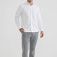 Camicia in cotone piqué comfort bianca