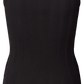 Top a costine in cotone biologico Alberte nero