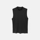 Top a collo alto con dettagli metallici