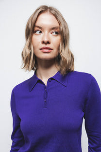 Polo basic a maniche lunghe