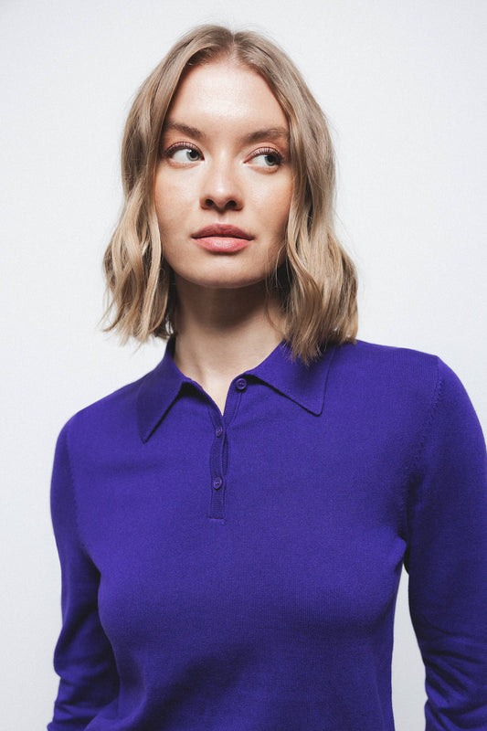 Polo basic a maniche lunghe