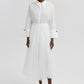 Gonna maxi in tulle a strati bianca con vita elastica