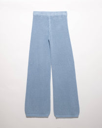 Pantaloni in cotone fine all’uncinetto