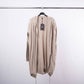 Gilet lungo con cappuccio in maglia morbida