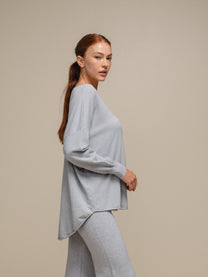 Maglia donna oversize in viscosa e maglia leggera