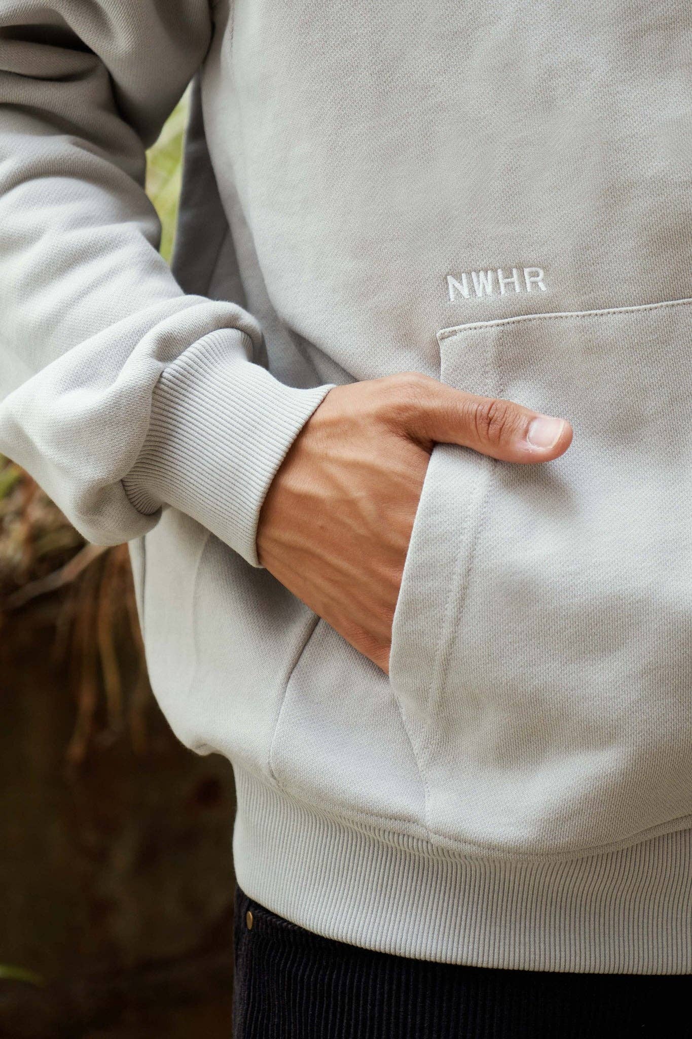 Felpa oversize con zip El Ojo in cotone biologico