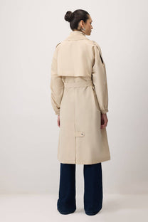Trench oversize con maniche elasticizzate
