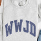 Felpa girocollo grafica WWJD