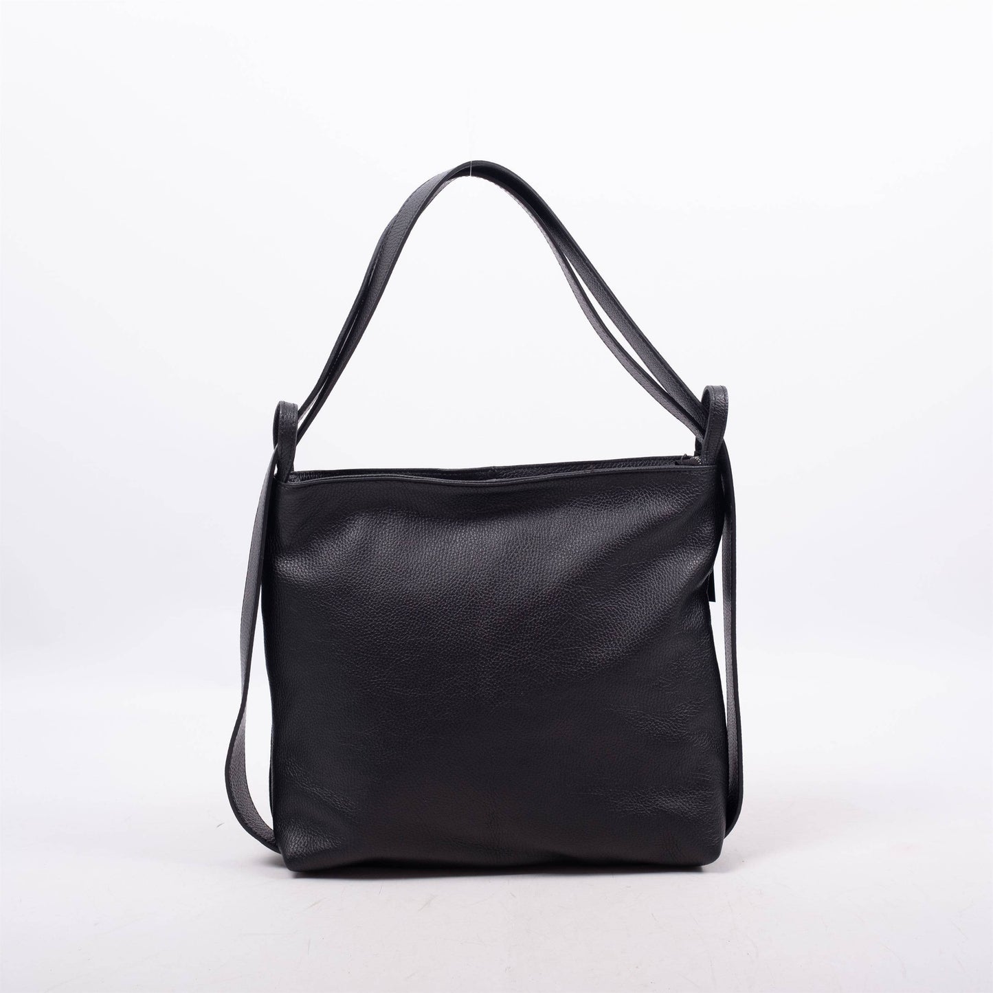 Borsa in pelle convertibile a spalla e zaino