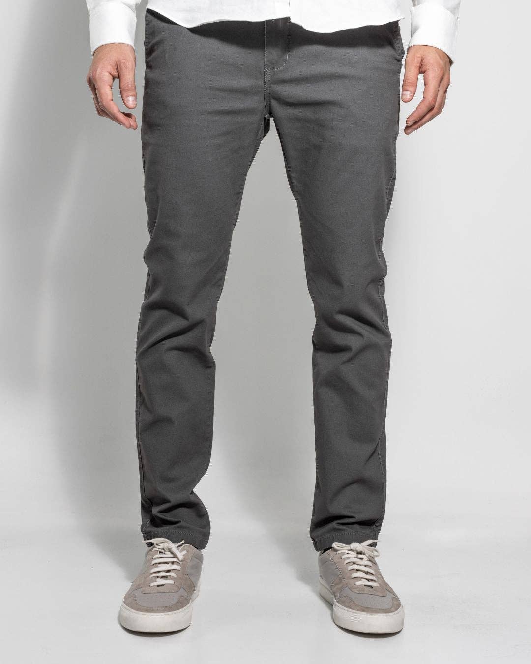 Pantaloni elasticizzati grigi da uomo