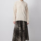 Maglione oversize tinta unita beige